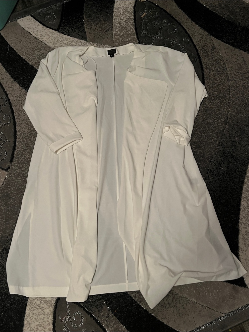 Classic White Open-Front Blazer Jacket